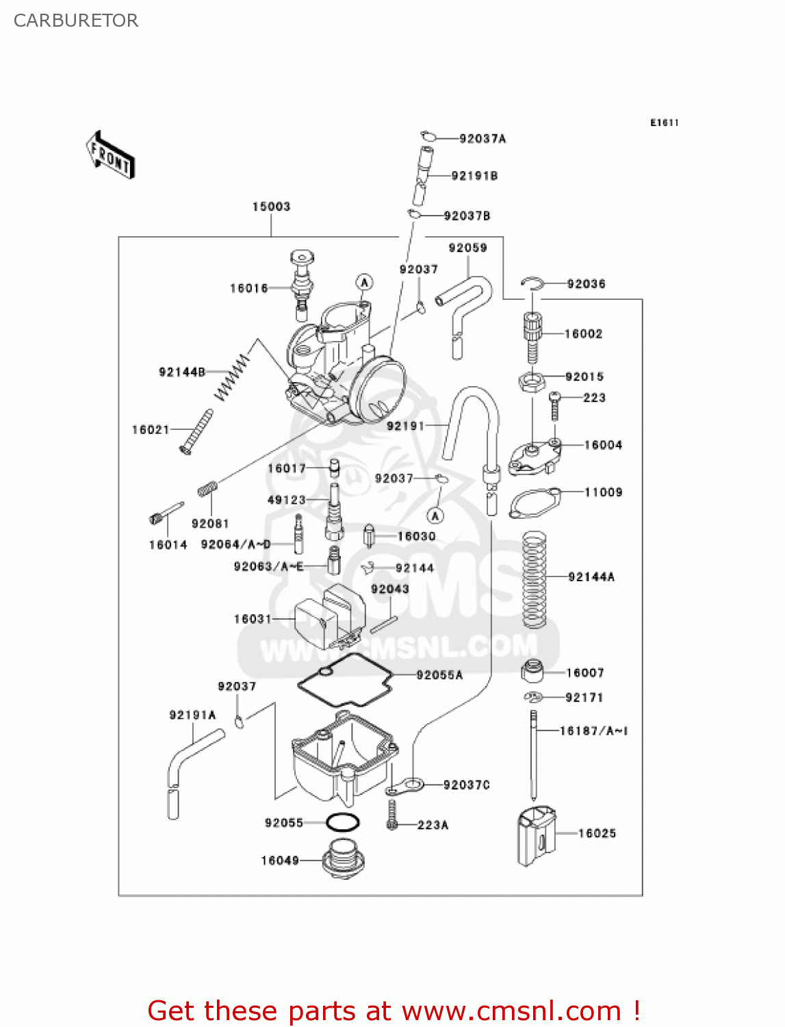 CARBURETOR KX100-D2 KX100 2002 USA CANADA