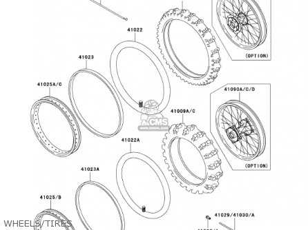 WHEELS/TIRES - KX100-D2 KX100 2002 USA CANADA