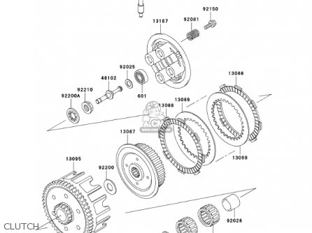 CLUTCH - KX100-D2 KX100 2002 USA CANADA