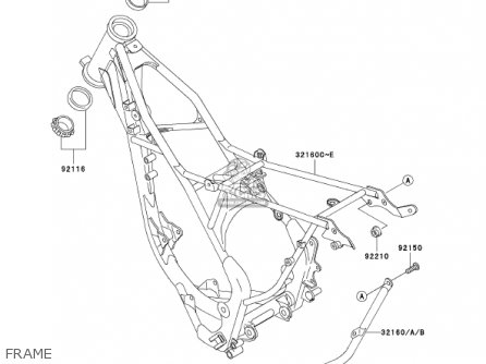 FRAME - KX100-D2 KX100 2002 USA CANADA