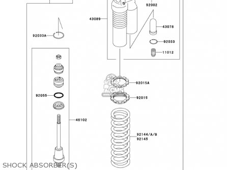 SHOCK ABSORBER(S) - KX100-D2 KX100 2002 USA CANADA