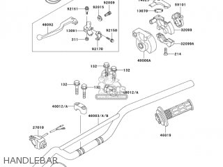 HANDLEBAR - KX100-D3 KX100 2003 USA CANADA