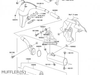 MUFFLER(S) - KX100-D3 KX100 2003 USA CANADA