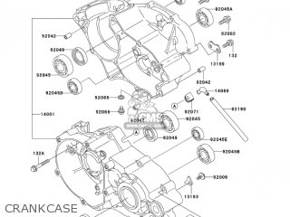 CRANKCASE - KX100-D3 KX100 2003 USA CANADA