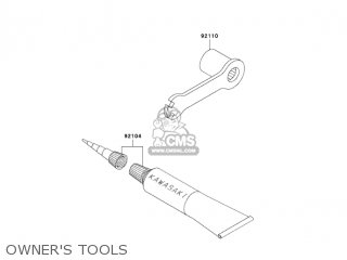 OWNER'S TOOLS - KX100-D3 KX100 2003 USA CANADA