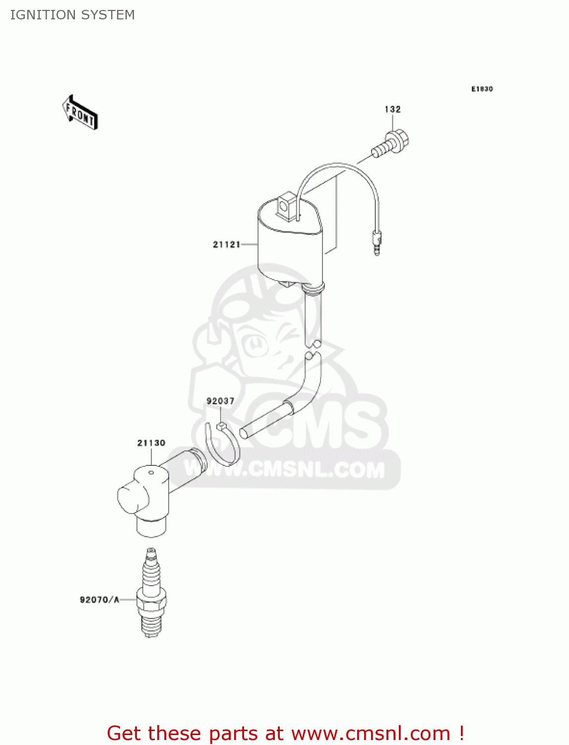 IGNITION SYSTEM KX100-D4 KX100 2004 USA CANADA