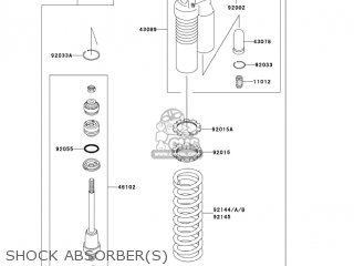 SHOCK ABSORBER(S) - KX100-D4 KX100 2004 USA CANADA