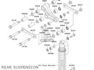 REAR SUSPENSION - KX100-D5 KX100 2005 USA CANADA