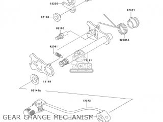 GEAR CHANGE MECHANISM - KX100-D5 KX100 2005 USA CANADA