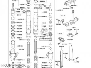 FRONT FORK - KX100-D5 KX100 2005 USA CANADA