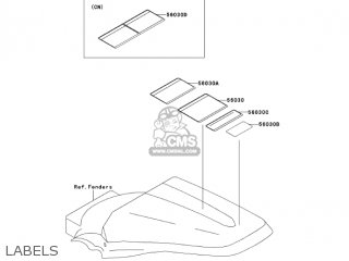 LABELS - KX100D6F KX100 2006 USA CANADA
