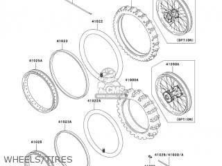 WHEELS/TIRES - KX100D6F KX100 2006 USA CANADA