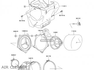 AIR CLEANER - KX100D6F KX100 2006 USA CANADA