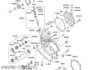 ENGINE COVER(S) - KX100D7F KX100 2007 USA CANADA