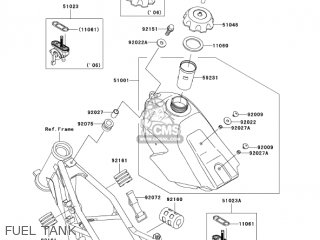 FUEL TANK - KX100D7F KX100 2007 USA CANADA
