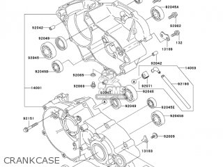 CRANKCASE - KX100D7F KX100 2007 USA CANADA