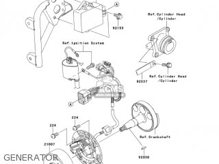GENERATOR - KX100D7F KX100 2007 USA CANADA