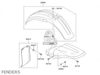 FENDERS - KX100D7F KX100 2007 USA CANADA