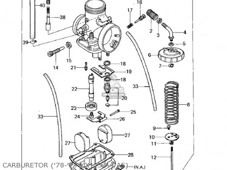 CARBURETOR ('78-'79 KX125-A4/A5) - KX125 1974