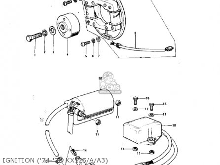 IGNITION ('74-'76 KX125/A/A3) - KX125-A 1975
