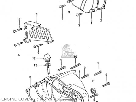 ENGINE COVERS ('78-'79 KX125-A4/ - KX125-A 1975
