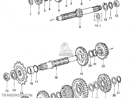 TRANSMISSION - KX125-A5 1979