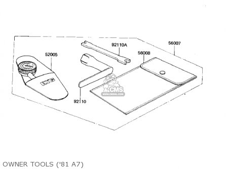OWNER TOOLS ('81 A7) - KX125-A7 KX125 1981 UNITED KINGDOM USA CANADA AL