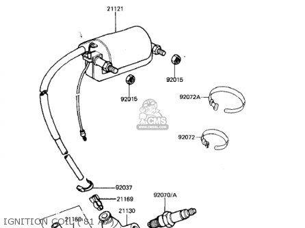 IGNITION COIL ('81 A7) - KX125-A7 KX125 1981 UNITED KINGDOM USA CANADA AL