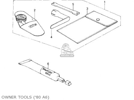 OWNER TOOLS ('80 A6) - KX125-A7 KX125 1981 UNITED KINGDOM USA CANADA AL