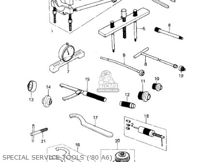 SPECIAL SERVICE TOOLS ('80 A6) - KX125-A7 KX125 1981 UNITED KINGDOM USA CANADA AL