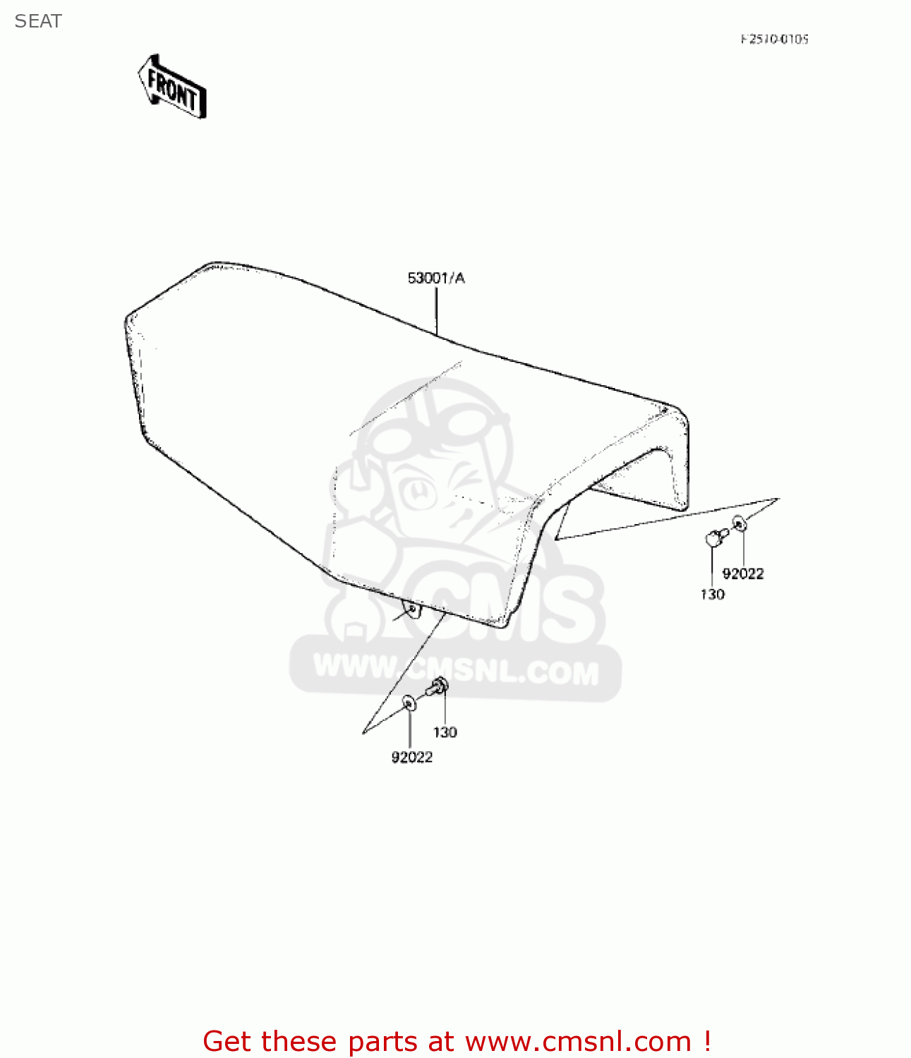 SEAT KX125-B1 KX125 1982 USA CANADA