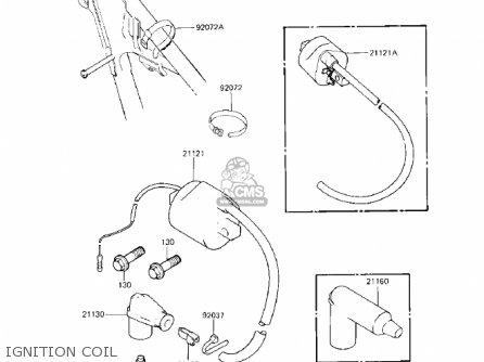IGNITION COIL - KX125-B1 KX125 1982 USA CANADA
