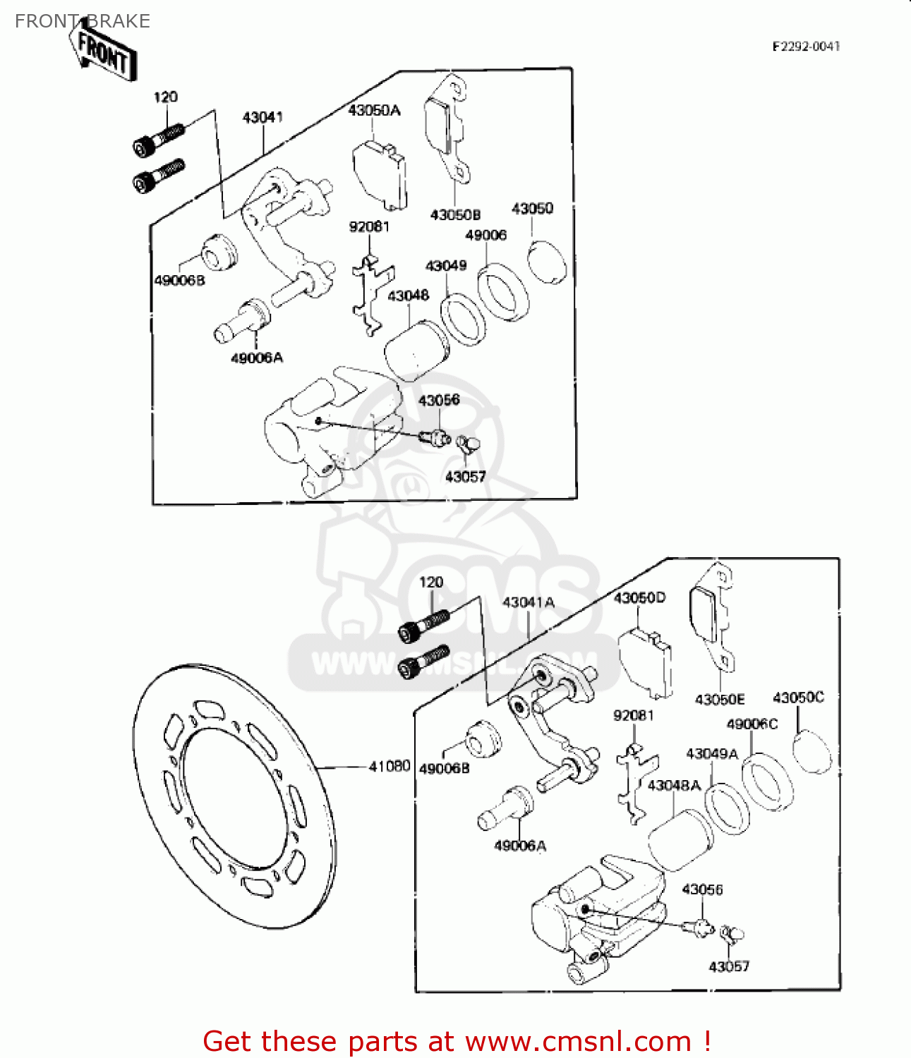 Caltric Rear Brake Pads For Kawasaki KX125 1995-2005 - Motorcycle Compatible