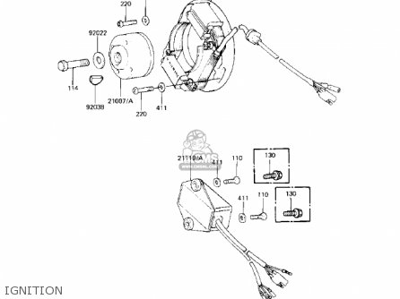 IGNITION - KX125-B2 KX125 1983 USA CANADA