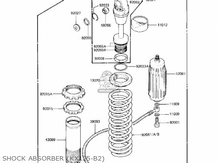SHOCK ABSORBER (KX125-B2) - KX125-B2 KX125 1983 USA CANADA