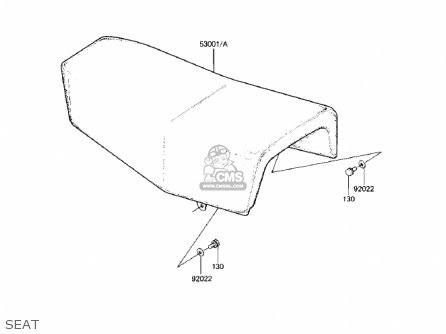 SEAT - KX125-B2 KX125 1983 USA CANADA