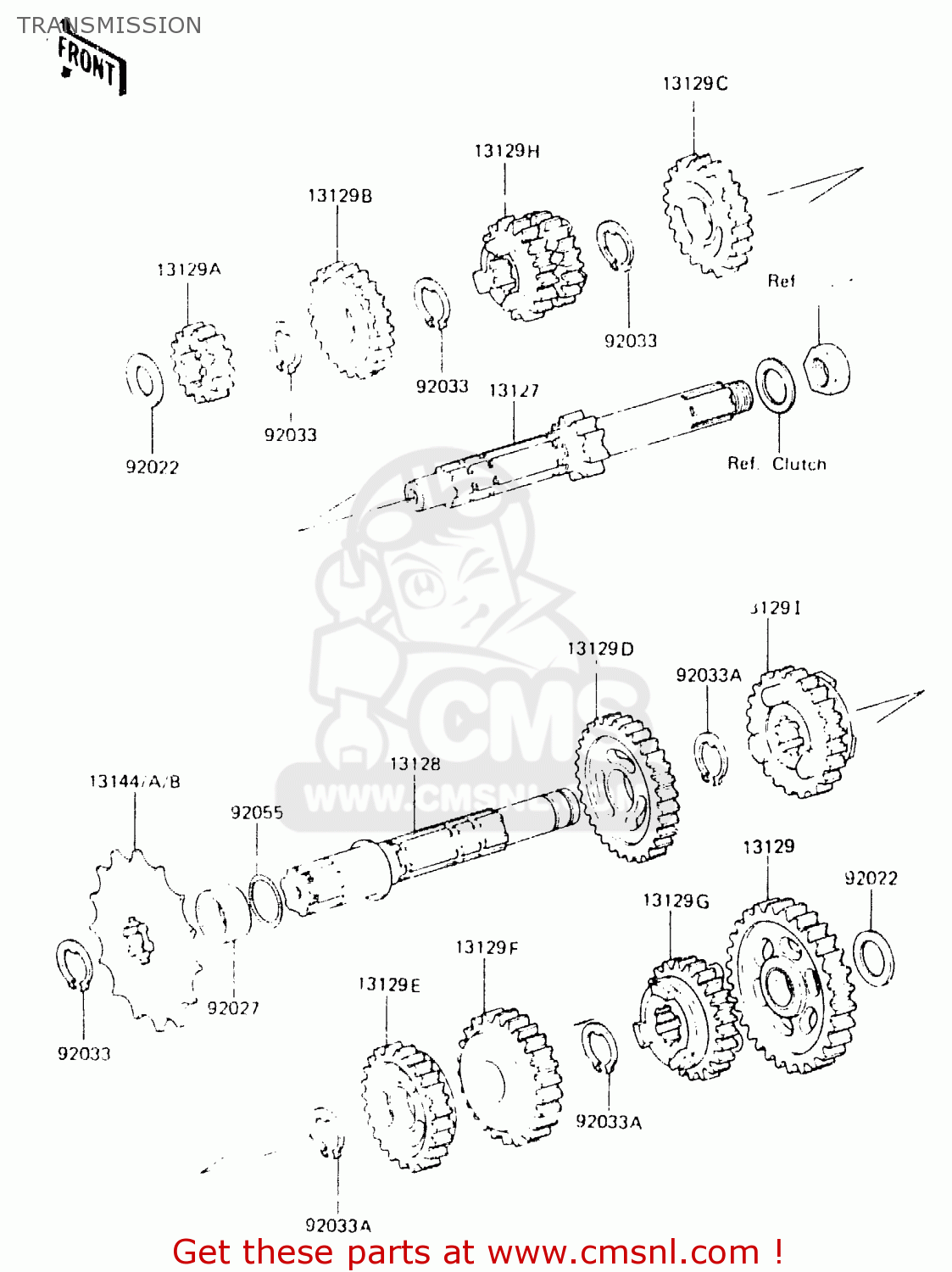 TRANSMISSION KX125-C1 1984 UNITED KINGDOM AL USA CN