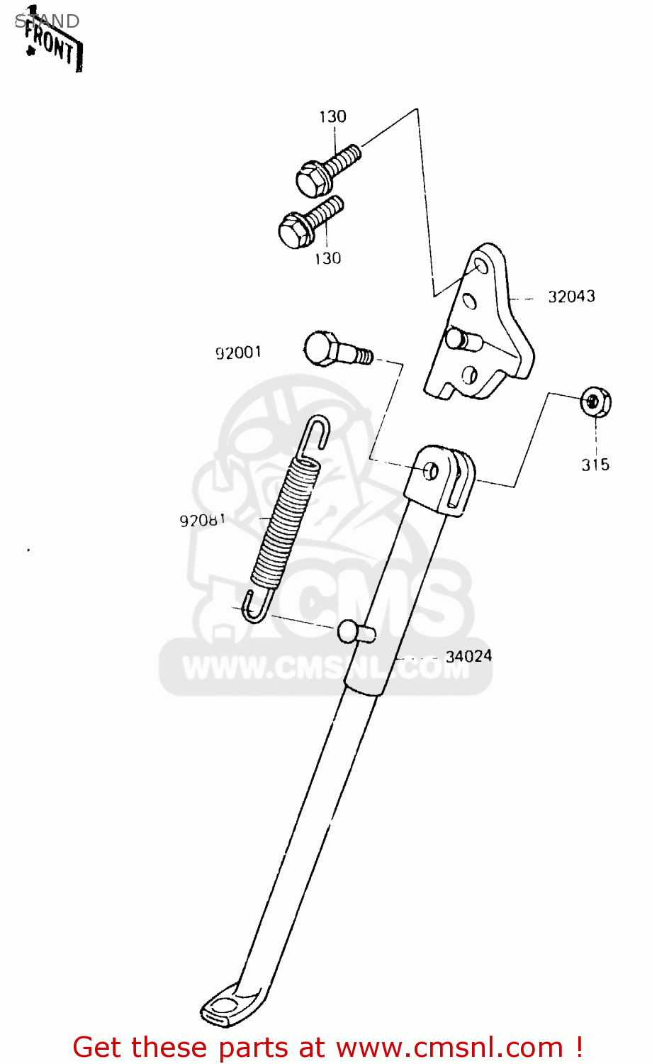 STAND KX125-C1 1984 UNITED KINGDOM AL USA CN