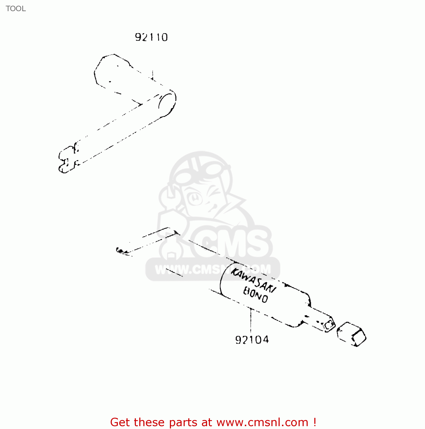 TOOL KX125-C1 1984 UNITED KINGDOM AL USA CN