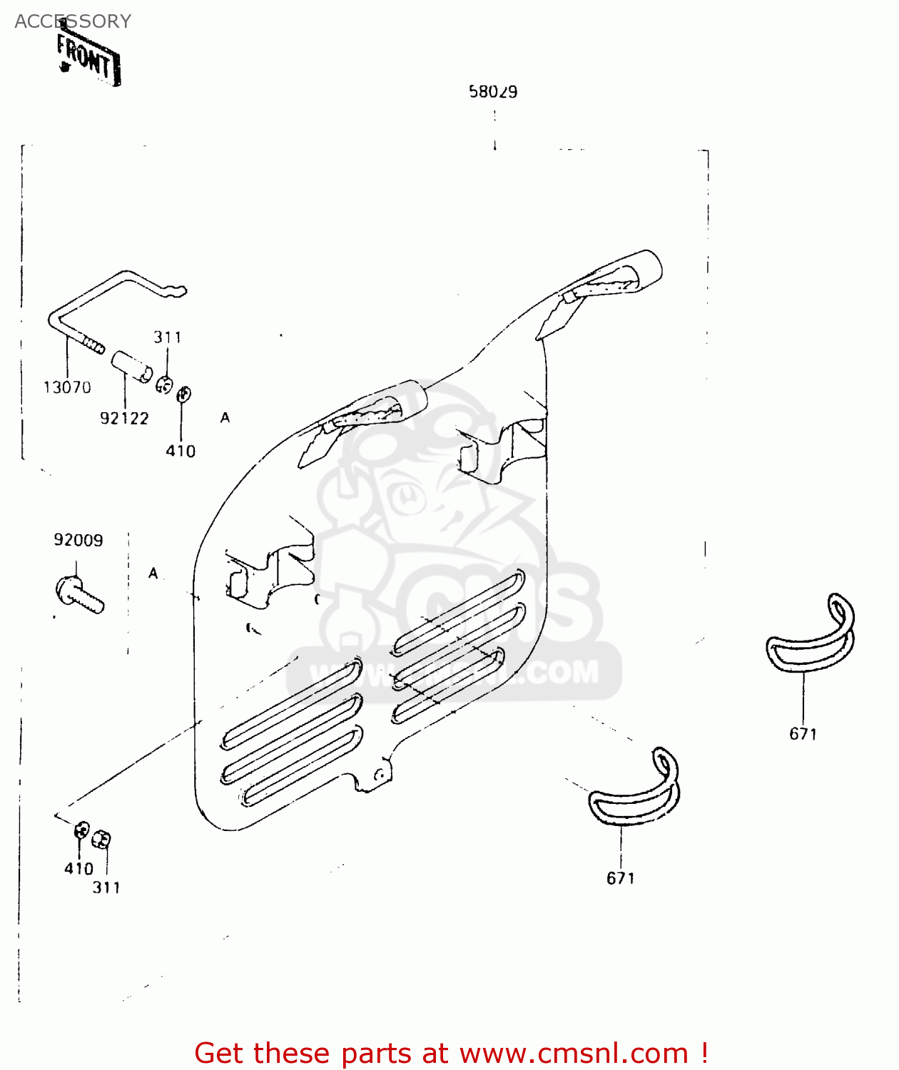 ACCESSORY KX125-C1 1984 UNITED KINGDOM AL USA CN