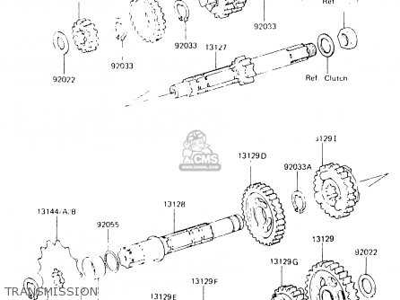 TRANSMISSION - KX125-C1 1984 UNITED KINGDOM AL USA CN