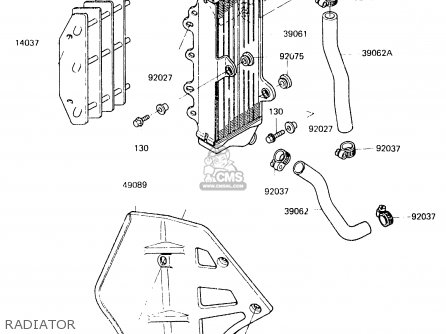 RADIATOR - KX125-C1 1984 UNITED KINGDOM AL USA CN