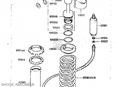SHOCK ABSORBER - KX125-C1 1984 UNITED KINGDOM AL USA CN