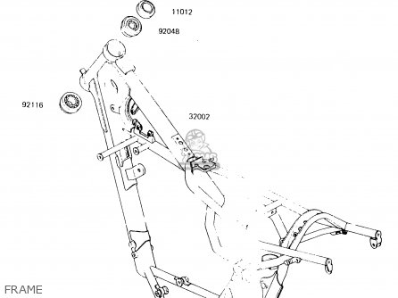 FRAME - KX125-C1 1984 UNITED KINGDOM AL USA CN