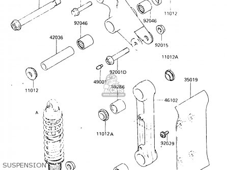 SUSPENSION - KX125-C1 1984 UNITED KINGDOM AL USA CN
