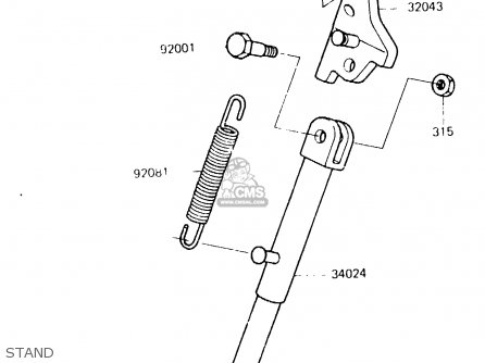 STAND - KX125-C1 1984 UNITED KINGDOM AL USA CN