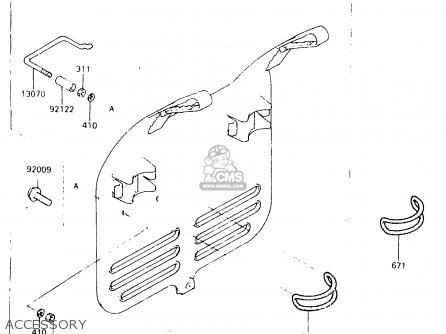 ACCESSORY - KX125-C1 1984 UNITED KINGDOM AL USA CN