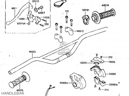 HANDLEBAR - KX125-C1 1984 UNITED KINGDOM AL USA CN