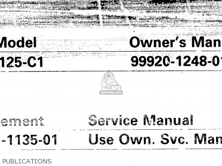 PUBLICATIONS - KX125-C1 1984 UNITED KINGDOM AL USA CN