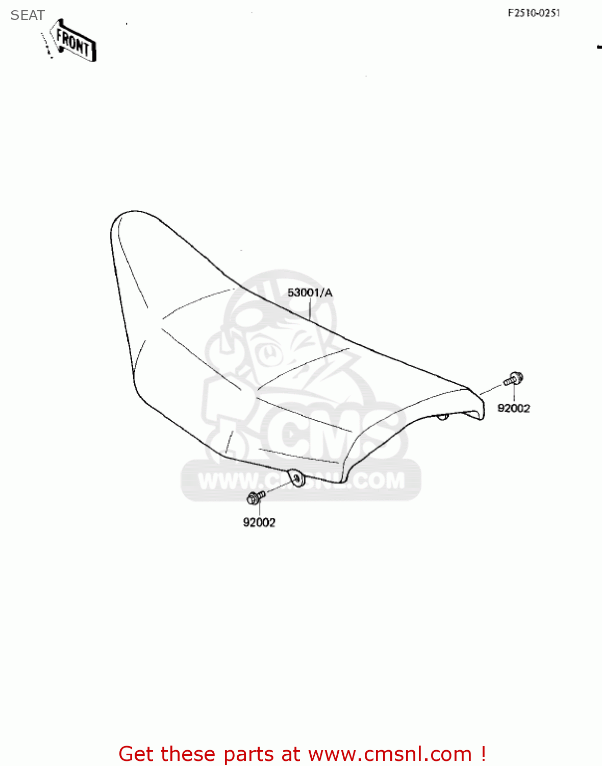 SEAT KX125-D1 KX125 1985 USA CANADA